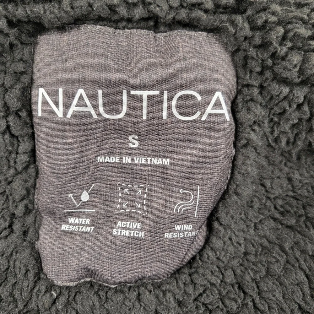 Nautica Performance Hooded Jacket Men S Water Resistant Wind Resistant Dark Gray